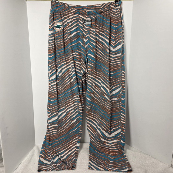 Zubaz Other - Vintage Miami Dolphins Zubaz Men's XL Pants NFL Zebra Stripes Drawstring USA